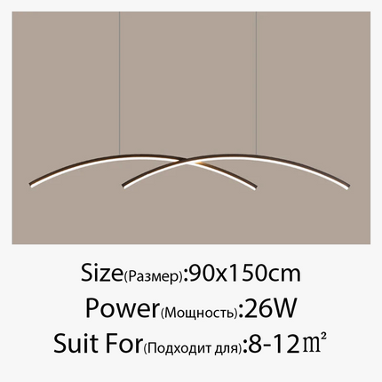 Suspension LED moderne à intensité variable pour éclairage intérieur — LZ4X9P