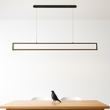 suspension led moderne pour éclairage intérieur rectangulaire