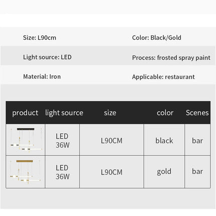 Suspension LED intérieure au design simple et épuré — LZ4X9M