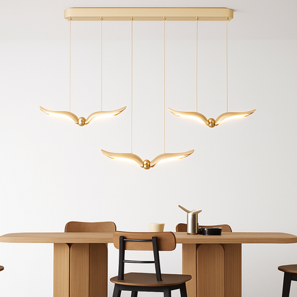 Suspension LED design mouette en acrylique pour éclairage intérieur — LZ4X9P2