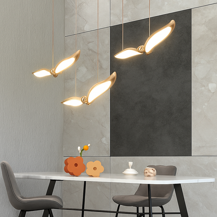Suspension LED design mouette en acrylique pour éclairage intérieur — LZ4X9P2