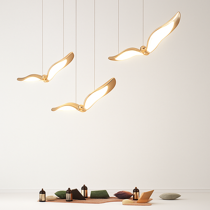 Suspension LED design mouette en acrylique pour éclairage intérieur — LZ4X9P2