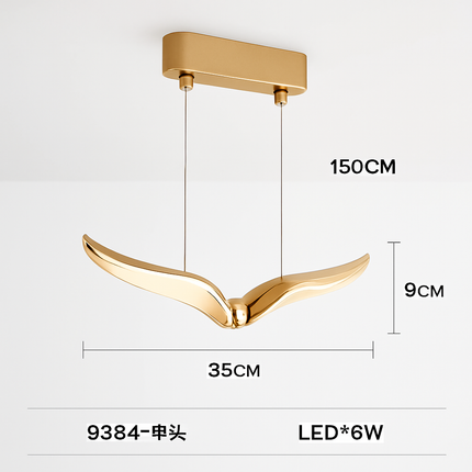 Suspension LED design mouette en acrylique pour éclairage intérieur — LZ4X9P2