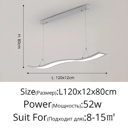 Suspension LED style nordique pour cuisine et intérieur moderne — LZ4X9T