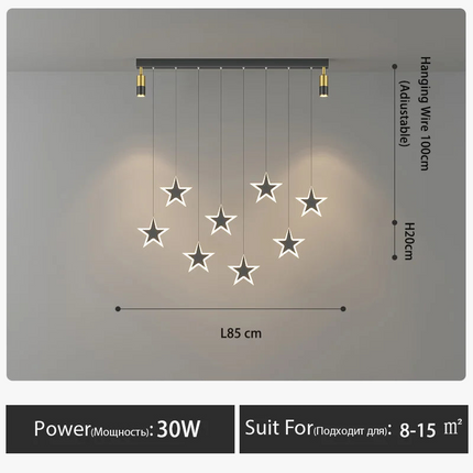 Suspension LED style nordique pour cuisine, hôtel et café — LZ4X9P2Q