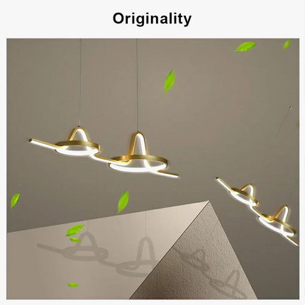 Suspension LED style nordique pour restaurant et bureau — LZ4X9T
