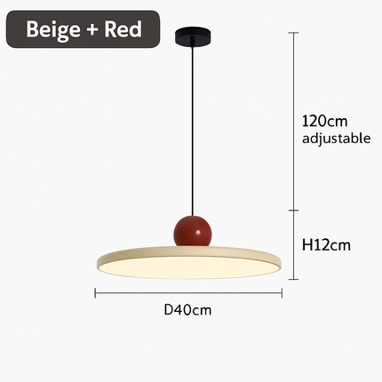 Suspension LED style nordique en forme de soucoupe pour intérieur — LZ4X9T