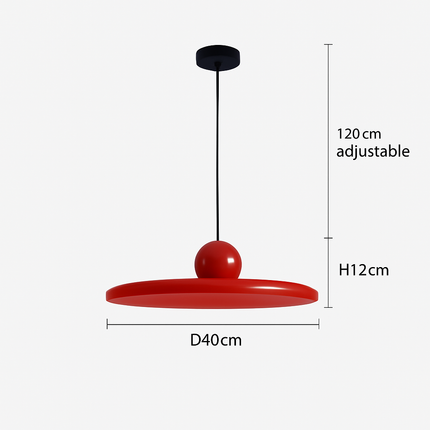 Suspension LED style nordique en forme de soucoupe pour intérieur — LZ4X9T