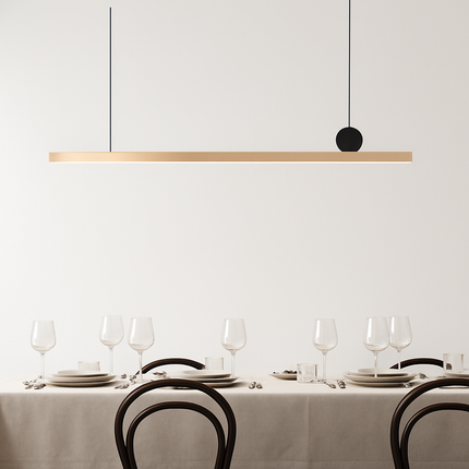 Suspension LED en acier inoxydable pour décoration intérieure — LZ4X9M