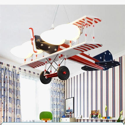 Suspension LED enfant en forme d’avion style nordique moderne — LZ4QX7