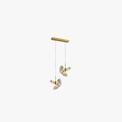 Suspension LED rotative au design créatif pour escalier — LZ4X9T