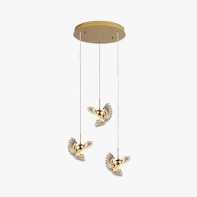 Suspension LED rotative au design créatif pour escalier — LZ4X9T