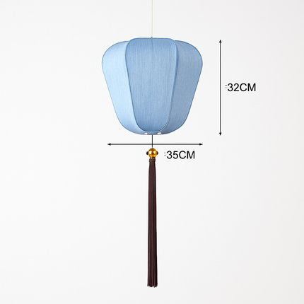 Suspension LED en tissu style chinois — LZ4M7Q2