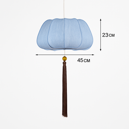 Suspension LED en tissu style chinois — LZ4M7Q2