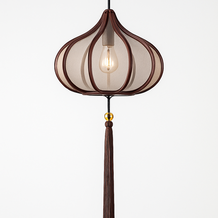Suspension LED en tissu style chinois — LZ4M7Q2