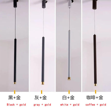 Suspension LED tube longue pour cuisine et bar — LZ4X9P2