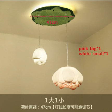 Suspension en verre forme lotus pour décoration intérieure — LZ4X9P2