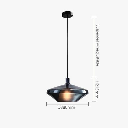 Suspension LED nordique avec abat-jour en verre — LZ4X9T2