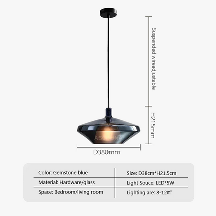 Suspension LED nordique avec abat-jour en verre — LZ4X9T2