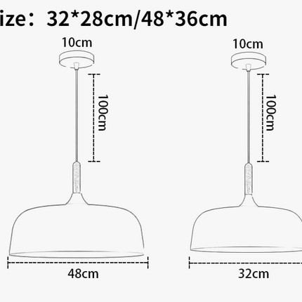 Suspension moderne Macarone en fer pour café et restaurant — LZ4X9M