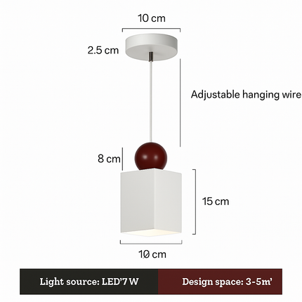 Suspension moderne à câble long pour décoration intérieure — LZ4X9M