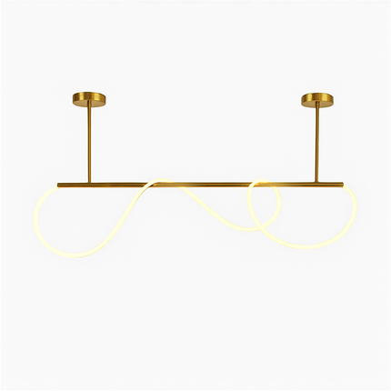 Suspension design moderne tube lumineux flexible pour espace contemporain — LZ4X9Q2