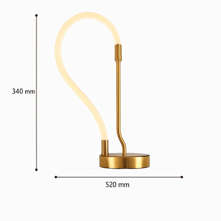 Suspension design moderne tube lumineux flexible pour espace contemporain — LZ4X9Q2