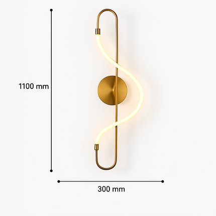 Suspension design moderne tube lumineux flexible pour espace contemporain — LZ4X9Q2
