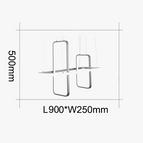 L1100xL250mm / Couleur noir mat / Blanc froid SANS RC