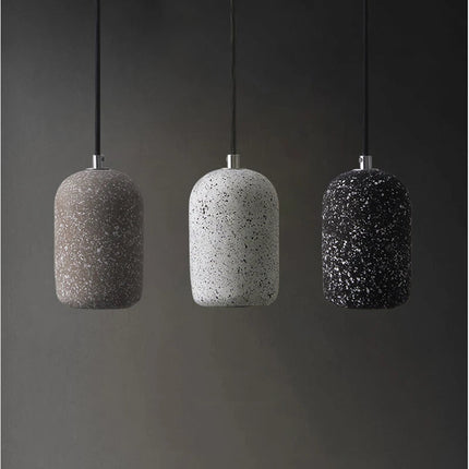 Suspension LED industrielle en ciment au style nordique — LZ4G7T9