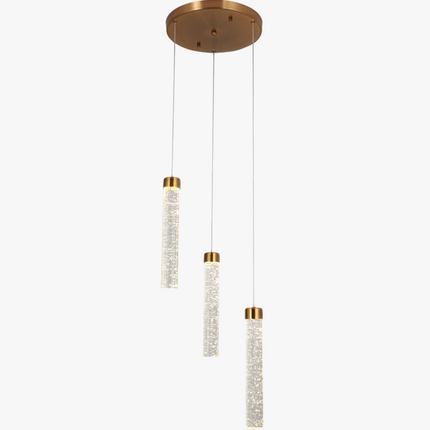 Suspension moderne en cristal à bulles pour bars et cafés — LZ4X9J
