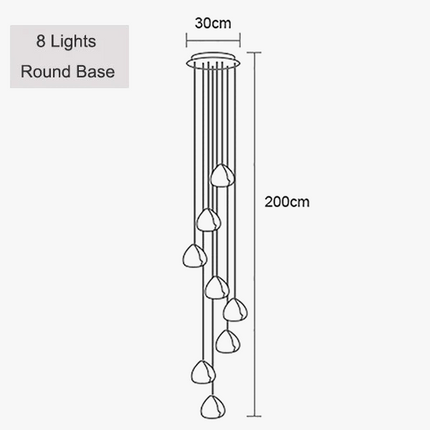 Suspension élégante en cristal pour éclairage moderne — LZ4X9P
