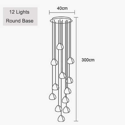 Suspension élégante en cristal pour éclairage moderne — LZ4X9P