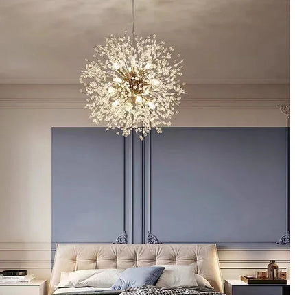 Suspension moderne en cristal motif étoile lumineuse — LZ4X9J