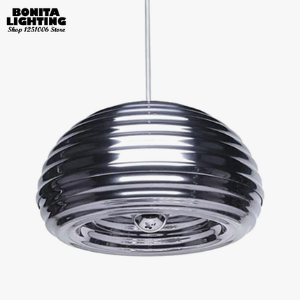 Suspension demi-cercle en métal rayé pour intérieur élégant — LZ4X9T