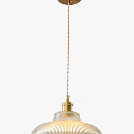 suspension moderne en laiton et verre pour intérieur
