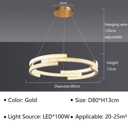 Suspension LED moderne pour décoration intérieure élégante — LZ4X9T