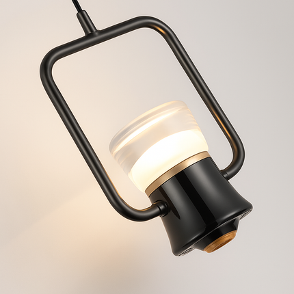 Suspension moderne en métal avec spot rotatif réglable — LZ4G7X