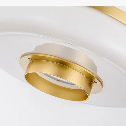 Suspension design industriel en métal doré pour intérieur — LZ4X9T2