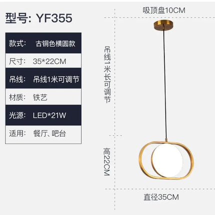 Suspension moderne en métal pour bar, restaurant et boutique — LZ4X9T