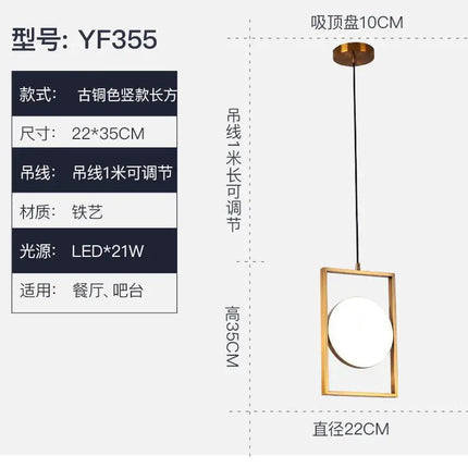 Suspension moderne en métal pour bar, restaurant et boutique — LZ4X9T