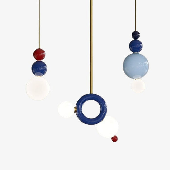 Suspension design en métal avec boules colorées Ginna — LZ4M9XQ