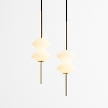 Suspension moderne en verre avec câble métallique ajustable — LZ4X9P