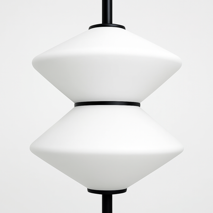 Suspension moderne en verre avec câble métallique ajustable — LZ4X9P
