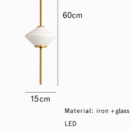 Suspension moderne en verre avec câble métallique ajustable — LZ4X9P