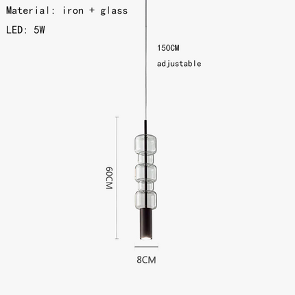Suspension moderne en verre avec luminaires métal doré et noir — LZ4X9T2