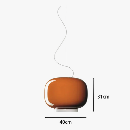Suspension design moderne en verre coloré et lumineux — LZ4X9Q2B