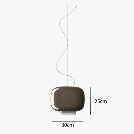 Suspension design moderne en verre coloré et lumineux — LZ4X9Q2B