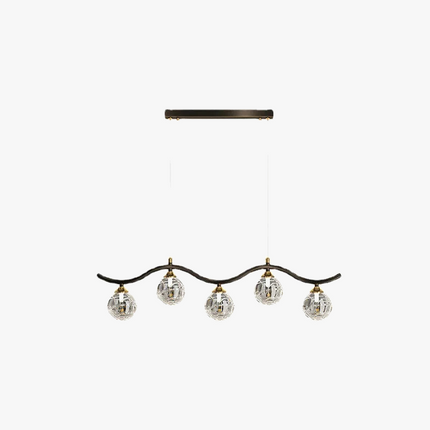 Suspension intérieure en verre et métal au design moderne — LZ4X9P