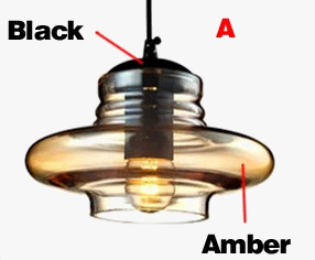 Suspension moderne en verre transparent pour intérieur — LZ4X9T